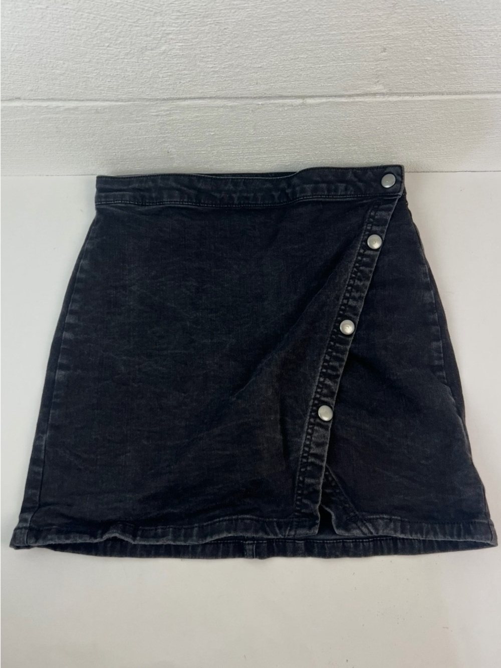 Free People We The Free Black Denim Mini Skirt, 10